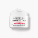Un pot de 125 ml de creme Ultra Facial Cream SPF 30 de Kiehl's a la texture fouettee sur fond blanc.