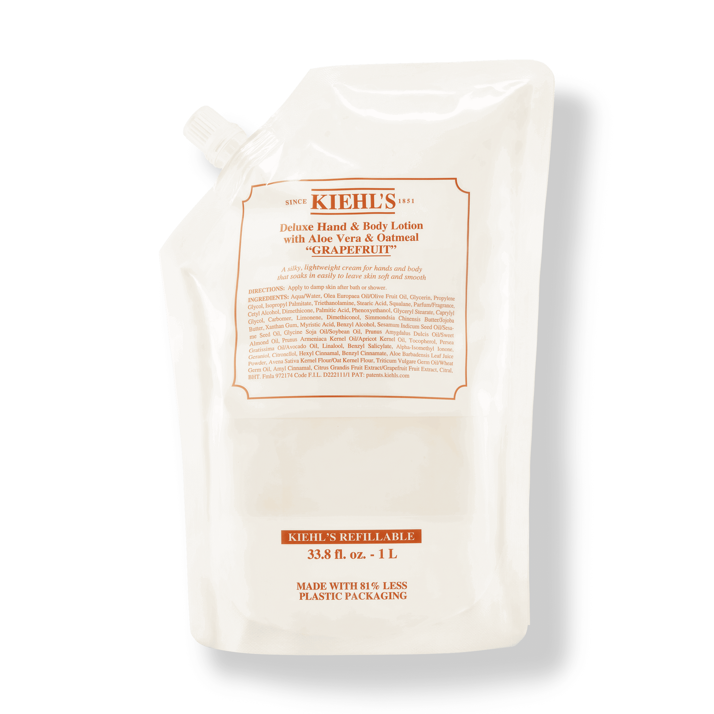 Deluxe Hand & Body Lotion With Aloe Vera & Oatmeal - Kiehl's