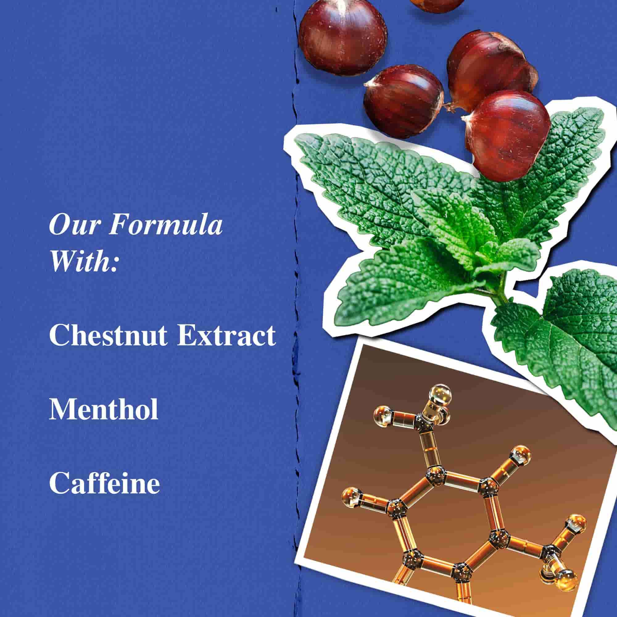 Ingredients du Nettoyant Visage Energisant Facial Fuel Kiehl's - Extrait de Marron, Cafeine, Menthol