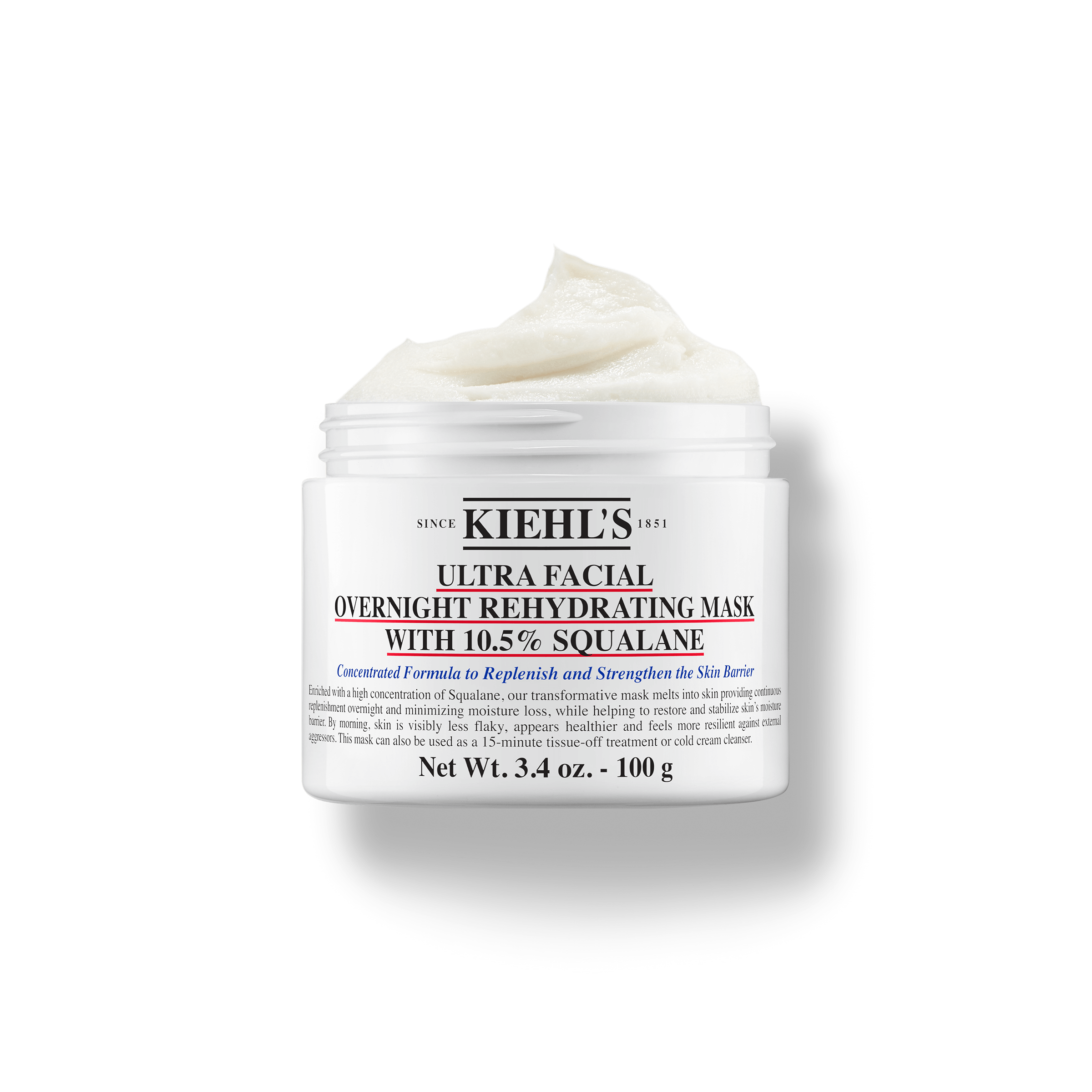 Ultra Facial Overnight Rehydrating Mask With 10,5% Squalane - Kiehl's