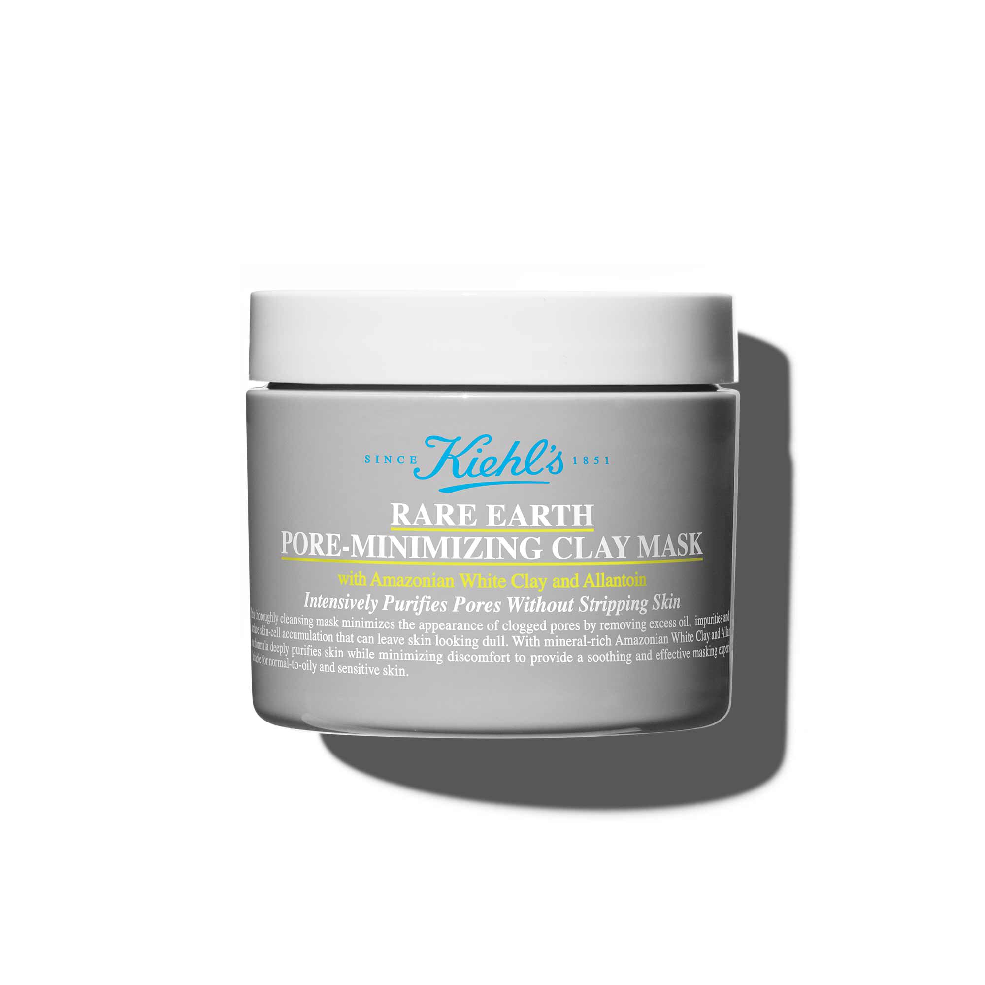 Vue de face du pot de Masque Nettoyant Rare Earth Kiehl's format 125 ml