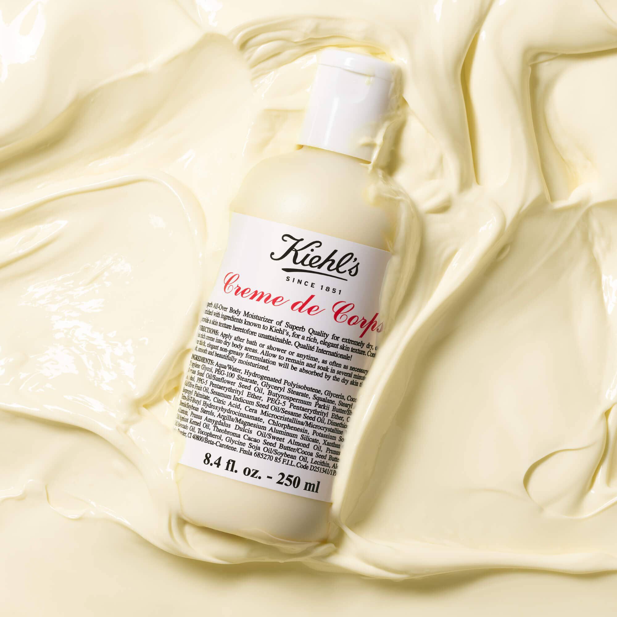 Flacon de Creme de Corps Kiehl's dans une grande quantite de lait pour le corps texture