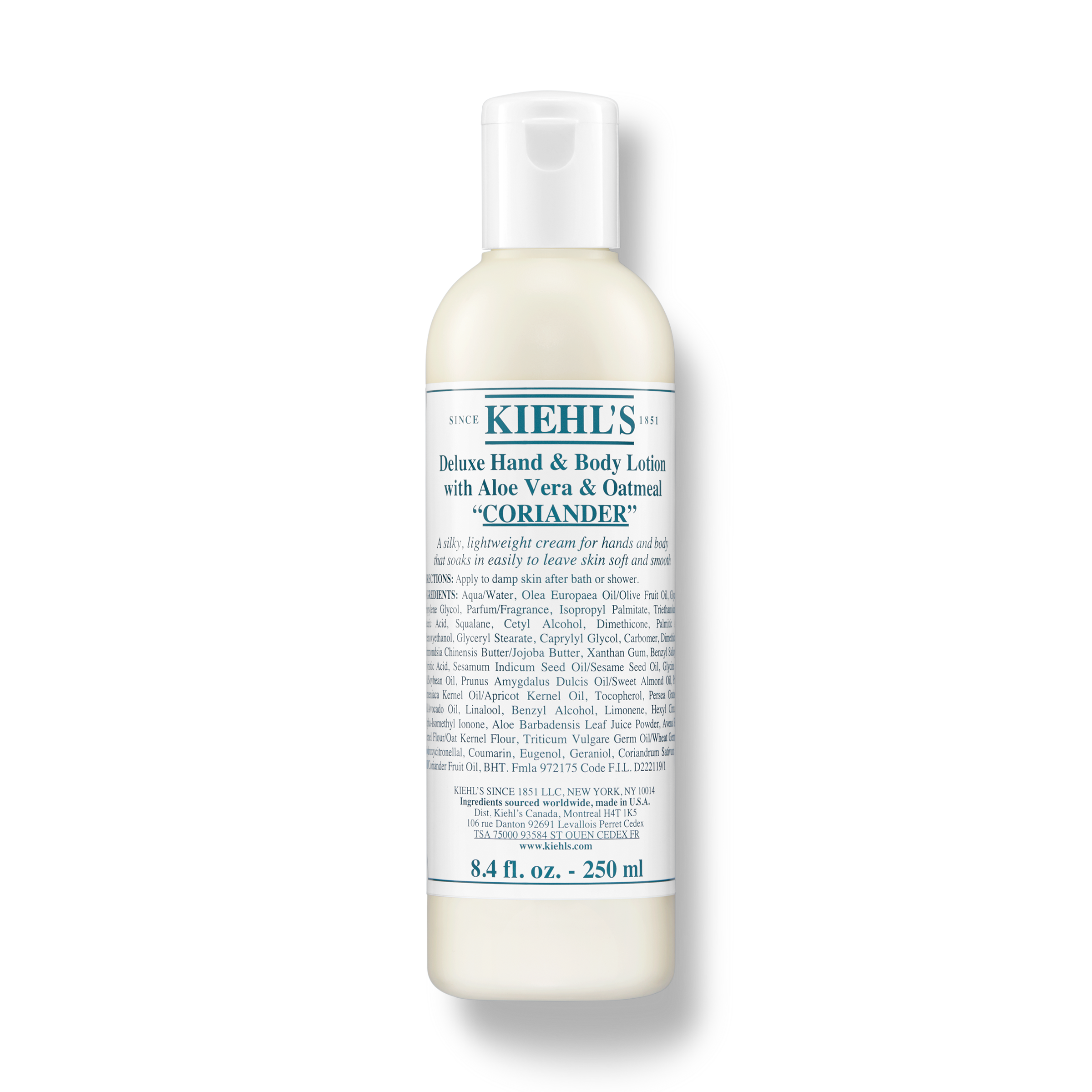 Deluxe Hand & Body Lotion With Aloe Vera & Oatmeal - Kiehl's