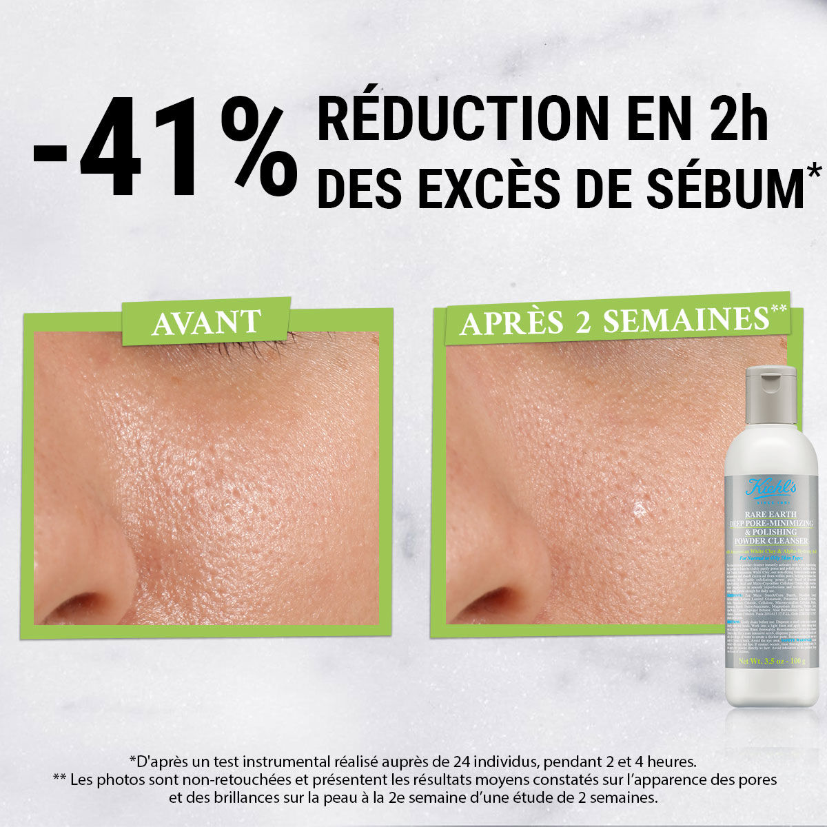 Nettoyant en poudre purifiant Rare Earth Kiehl #39 s