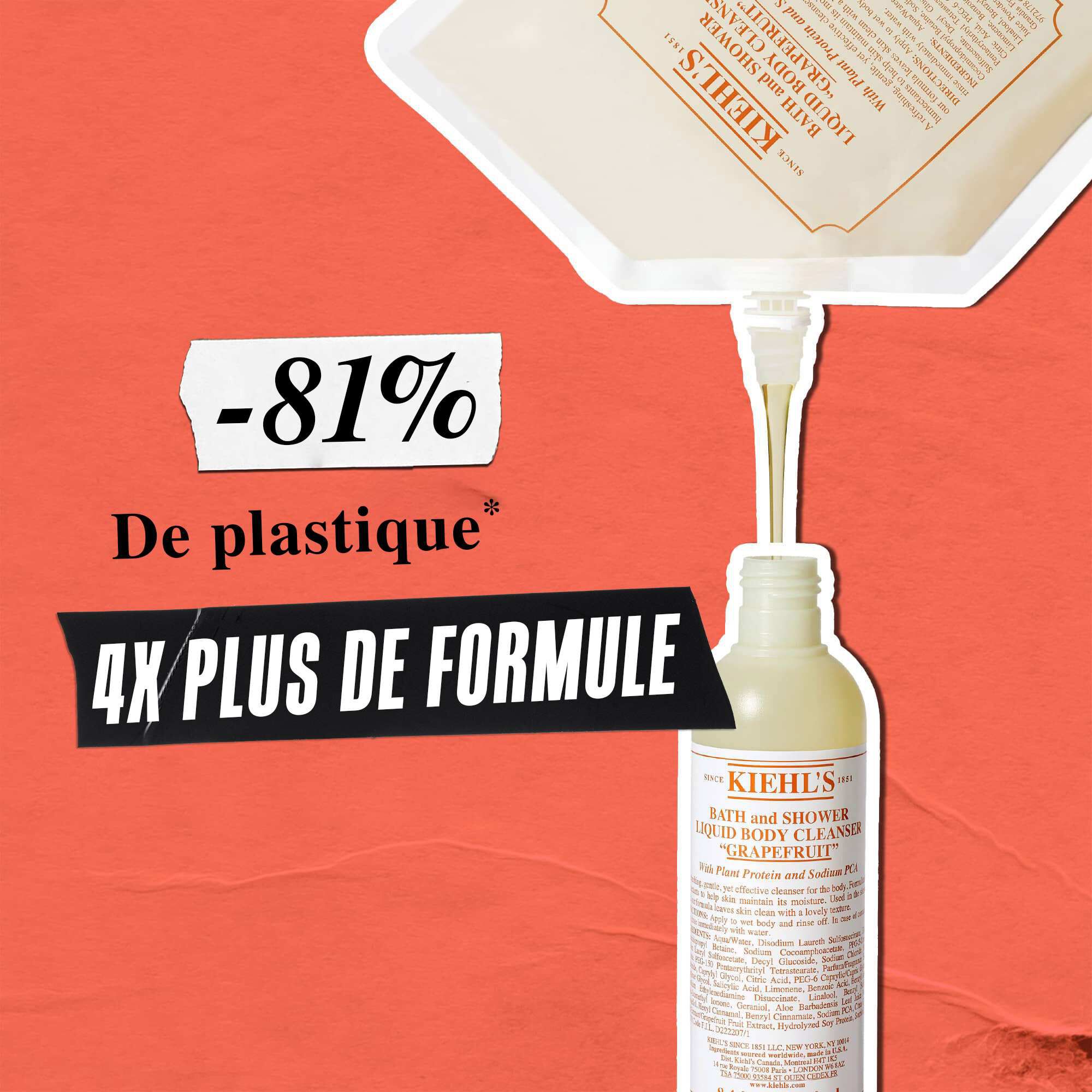 Eco-recharge du Nettoyant Liquide pour le Corps au Pamplemousse Kiehl's