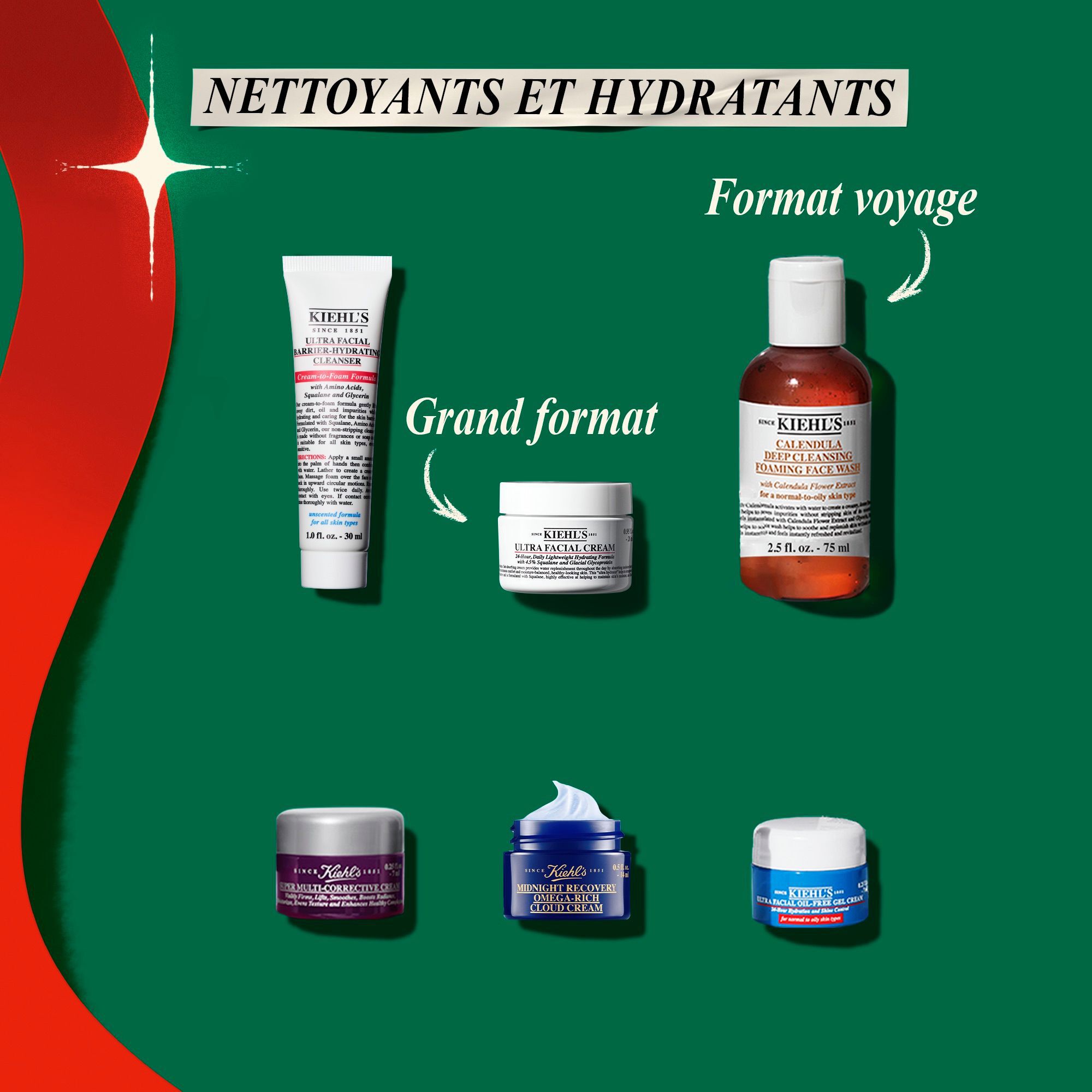 Calendrier de l'Avent Kiehl's : 24 Soins Visage & Corps