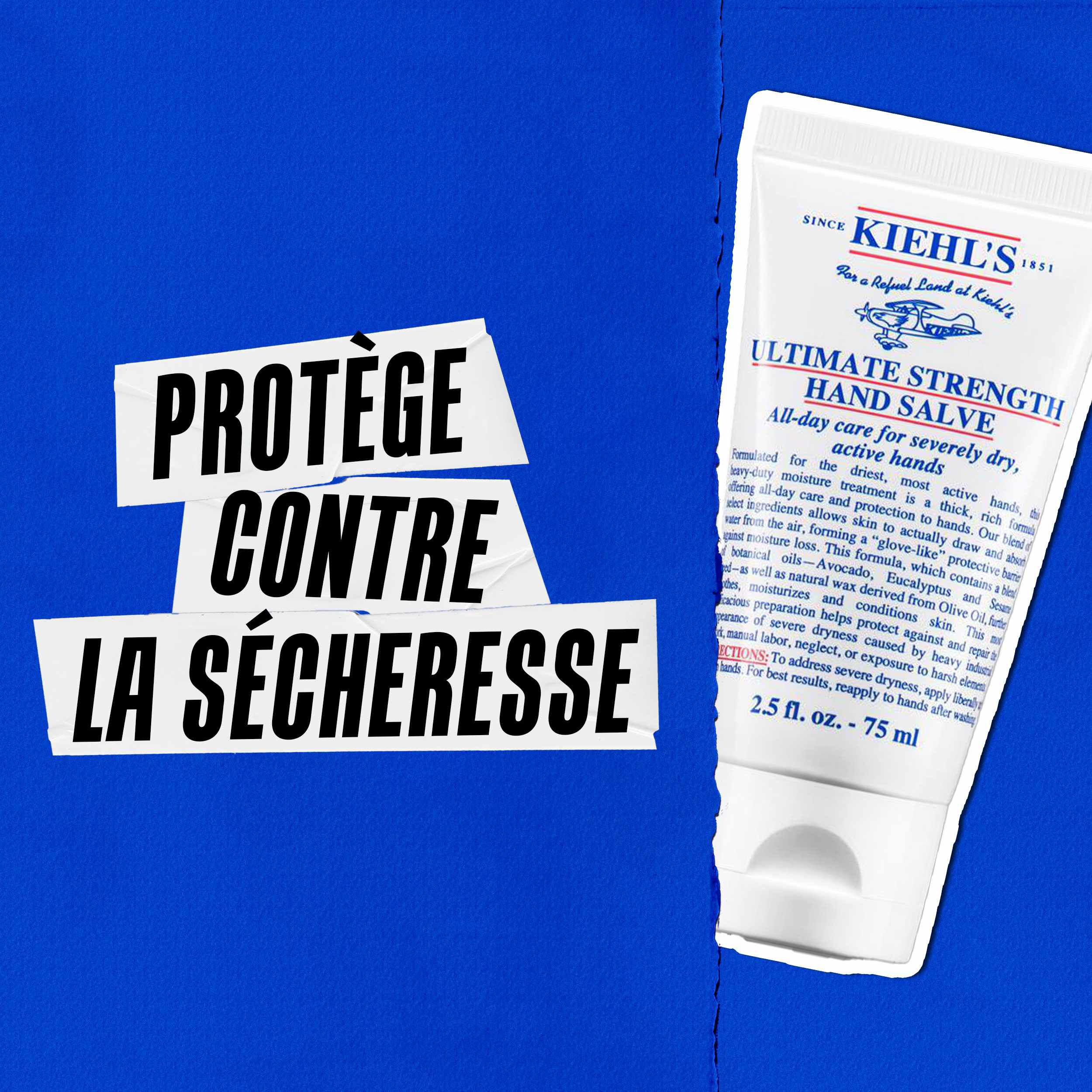 L'Onguent pour les Mains Haute Performance Kiehl's protege contre la perte d'hydratation