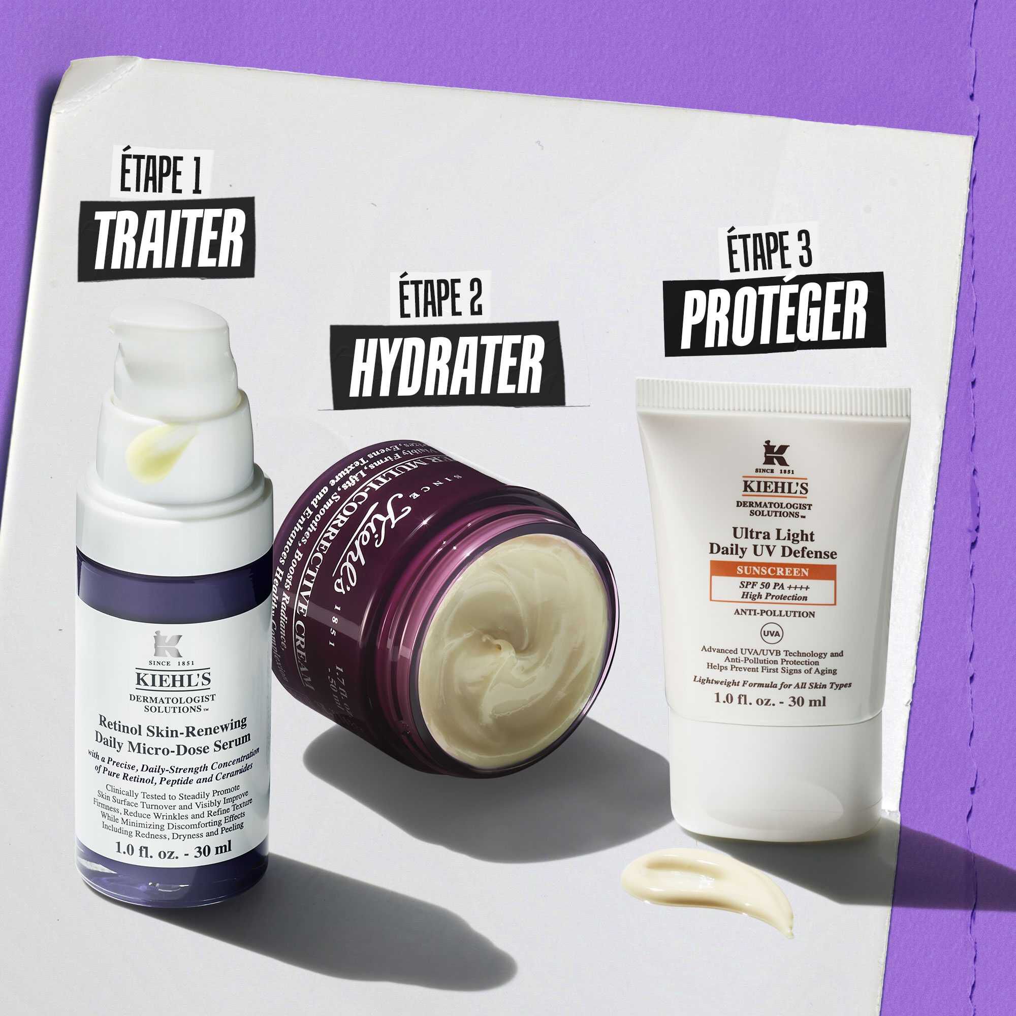 trio de produits soins kiehl's