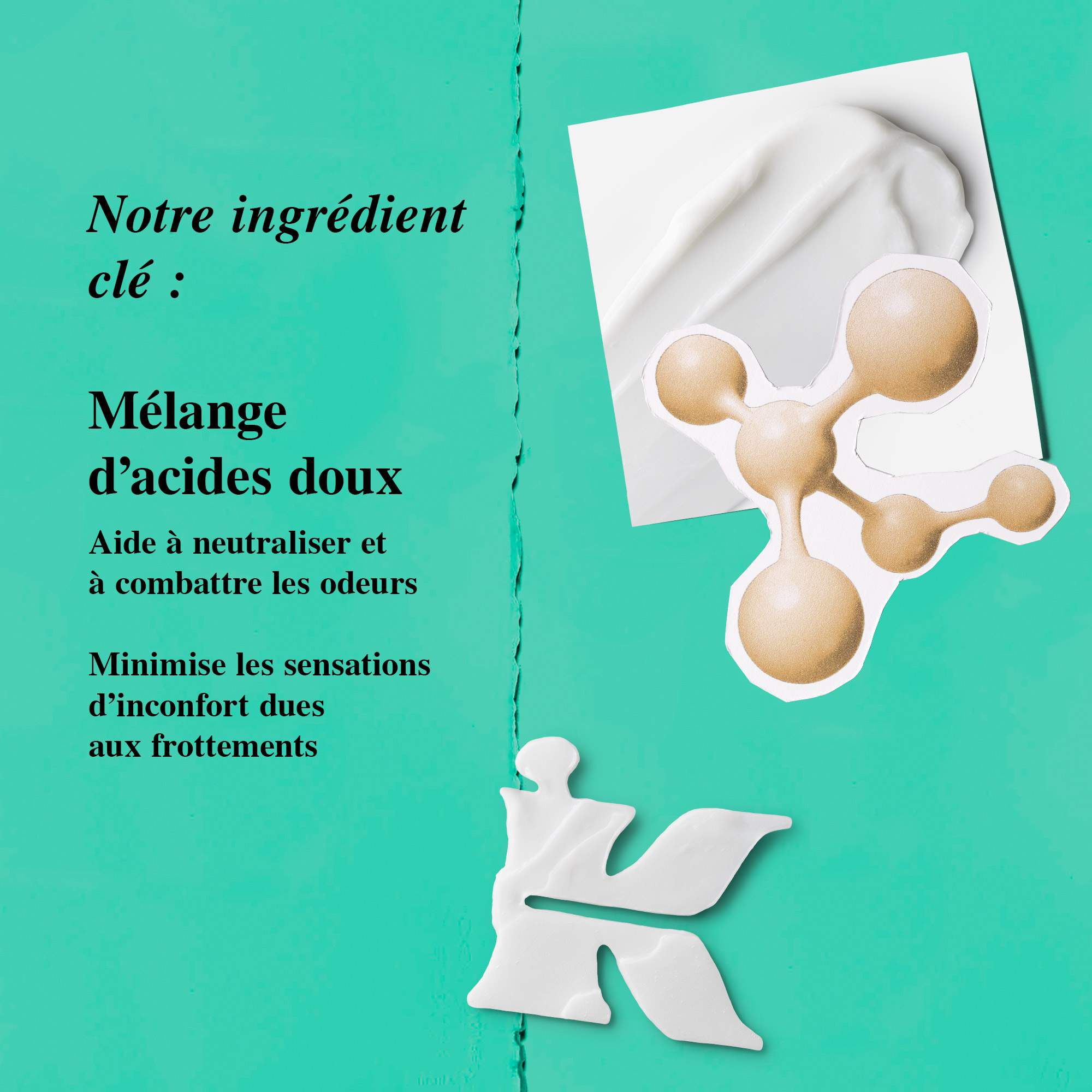 Over & Under Cream-To-Powder Deodorant Ingredient Graphic – Gentle Acid Blend