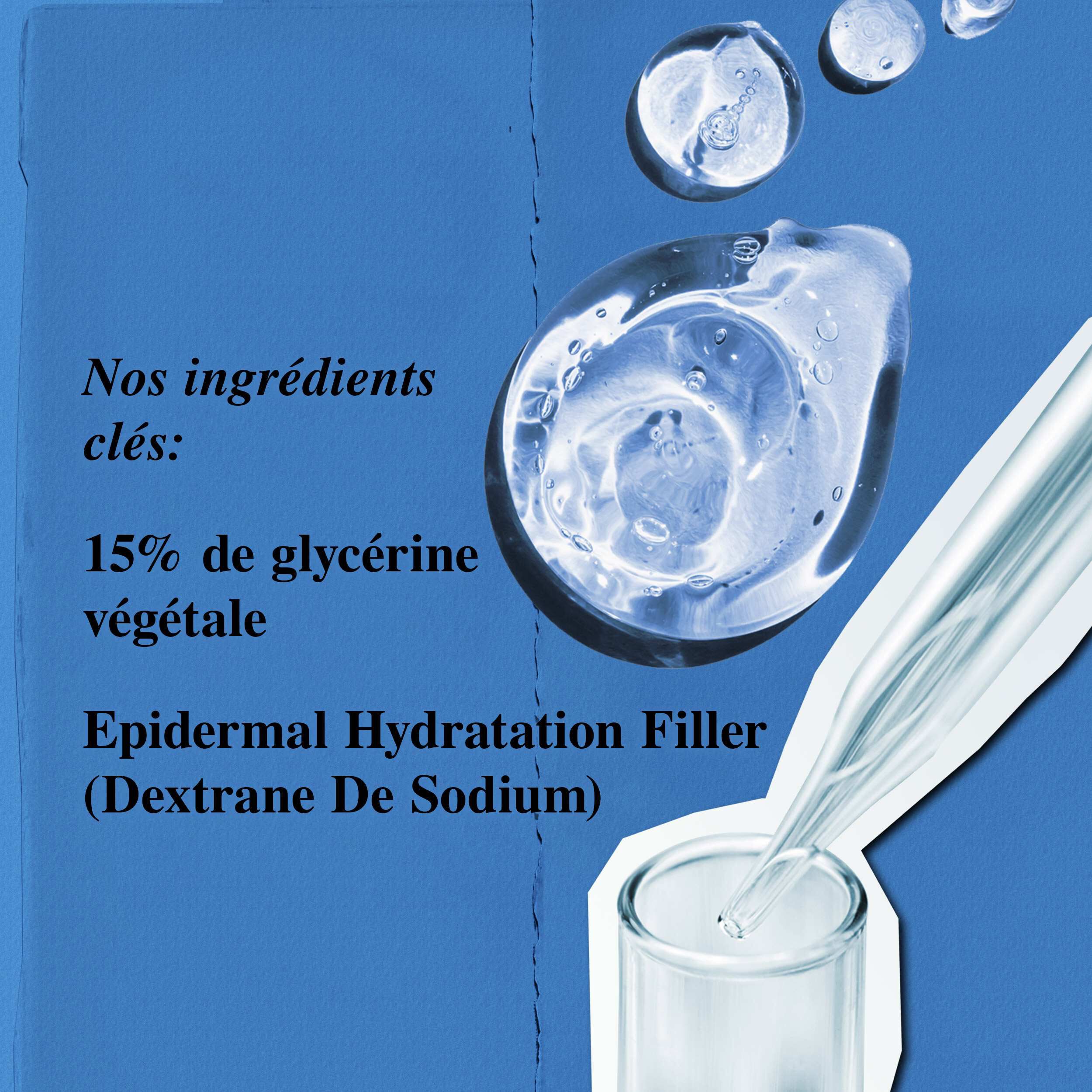 Ingredients du Concentre de Serum Hydro-Repulpant Kiehl's - Glycerine, Epidermal Hydration Filler