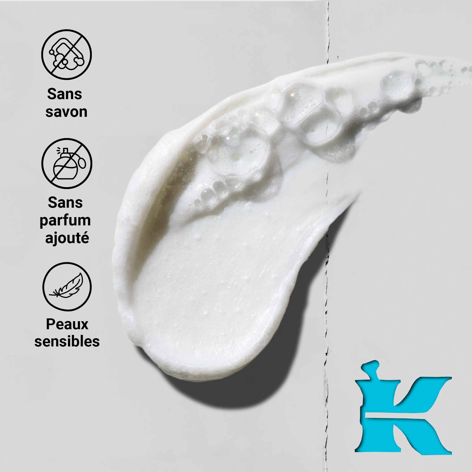 texture d'une creme pour le visage blanche