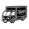 Un camion de livraison stylise portant le logo de Kiehl's avec l'inscription "Since 1851".