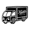 Un camion de livraison stylise portant le logo de Kiehl's avec l'inscription "Since 1851".