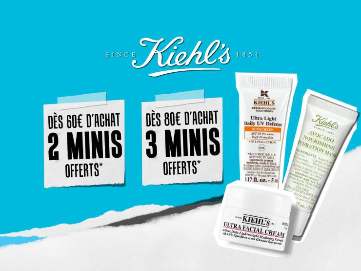 Offre du mois: 2 minis offerts des 60€ d'achat et 3 minis offerts des 80€ (non-cummulables)