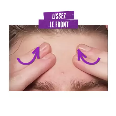 Smooth the Forehead Massage Technique