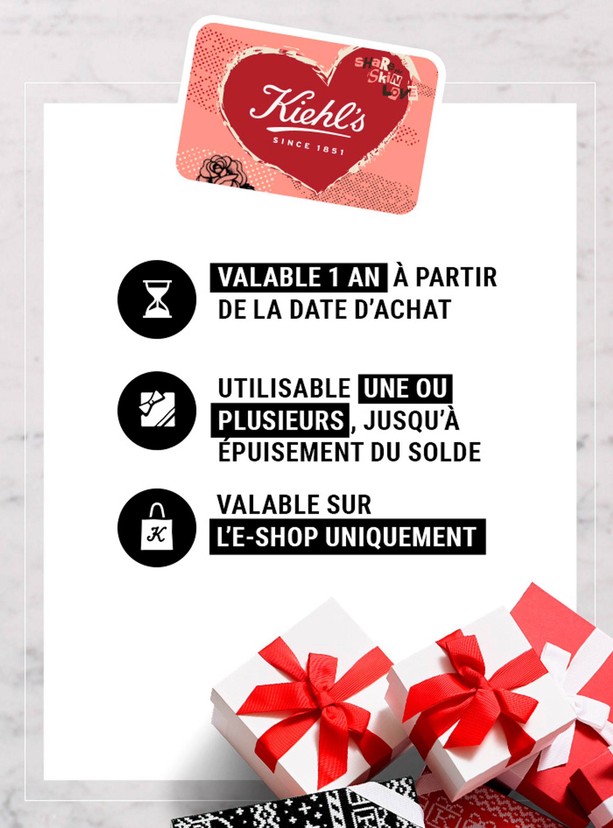 E-carte cadeaux Gift Certificate